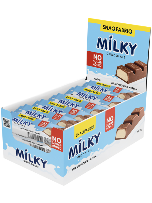 Шоколад молочный Snaq Fabriq Milky со сливочной начинкой, 34г х 40 шт