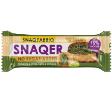 Батончик Snaq Fabriq глазированный с арахисом фисташкой и хрустящим тестом, 50г