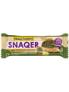 Батончик Snaq Fabriq глазированный с арахисом фисташкой и хрустящим тестом, 50г