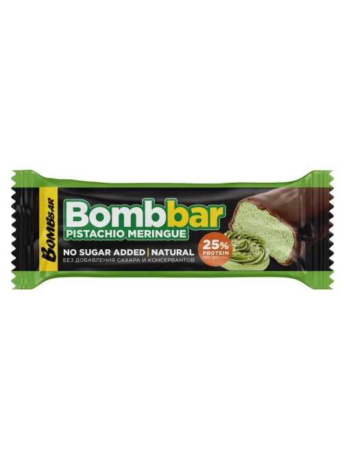 Батончик Bombbar фисташковая меренга, 40г