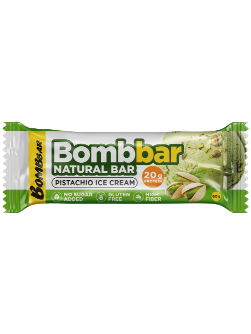 Батончик протеиновый Bombbar Фисташки-пломбир без сахара без глютена, 60г