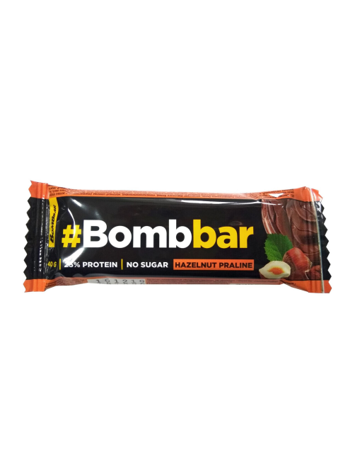 Батончик протеиновый Bombbar Фундучное пралине в шоколаде, 40г x 30 шт