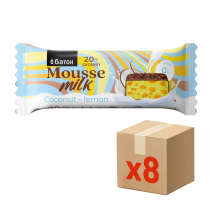 Десерт Ёбатон Мусс с кокосом и лимоном, 40г x 8 шт
