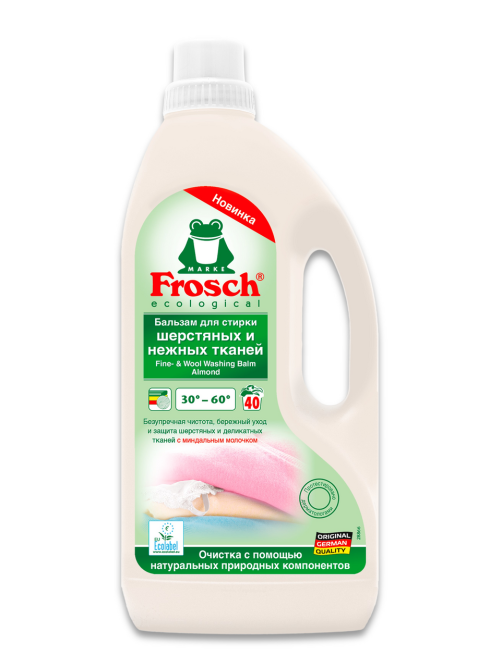 Бальзам Frosch для стирки шерстяных и нежных тканей, 1.5л