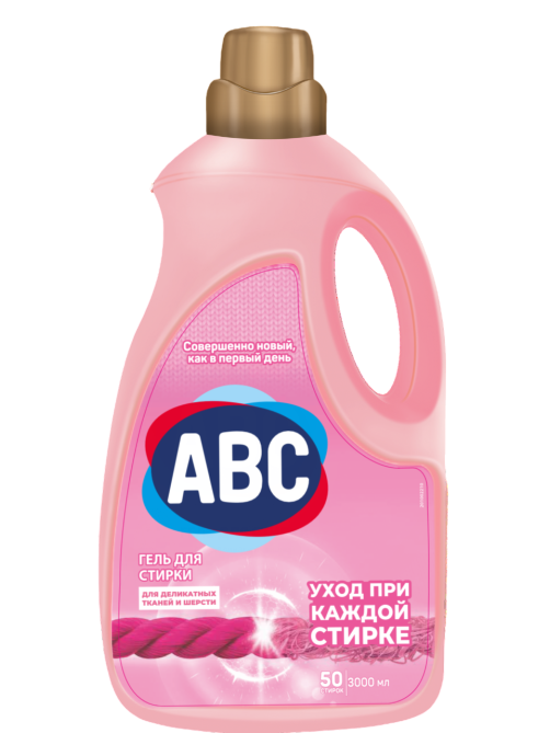 Гель для стирки ABC Деликатная стирка, 3л