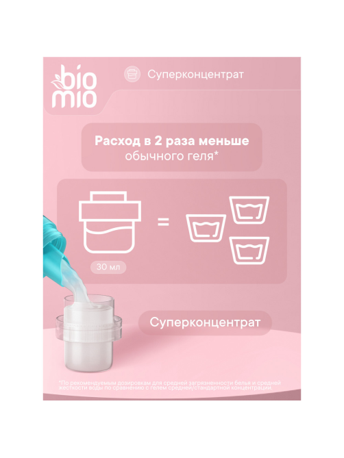 Гель и кондиционер для стирки детский BioMio без запаха, 900мл