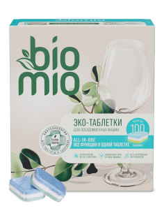 Таблетки для посудомоечной машины BioMio Bio-Total Эвкалипт, 100шт
