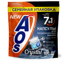 Капсулы для посудомоечной машины AOS Crystal Complete, 100шт