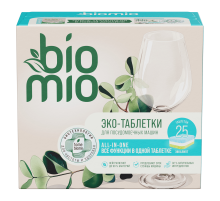 Таблетки для посудомоечной машины BioMio Bio-Total Эвкалипт, 25шт