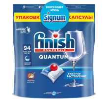 Капсулы для посудомоечной машины Finish Quantum, 94шт
