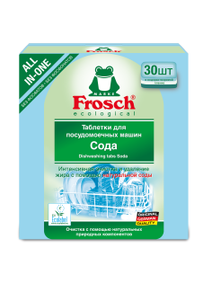 Таблетки для посудомоечных машин Frosch Сода, 30шт
