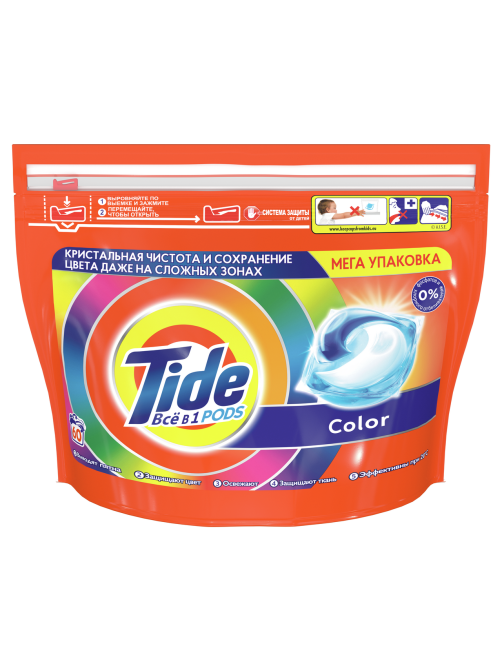 Капсулы для стирки цветного белья Tide Color, 60шт
