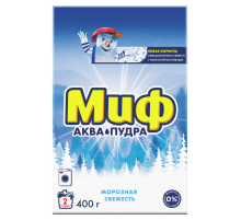 Стиральный порошок Миф Аквапудра Морозная свежесть, 400г