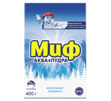 Стиральный порошок Миф Аквапудра Морозная свежесть для ручной стирки, 400г