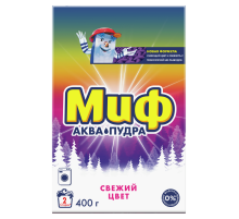 Стиральный порошок Миф Аквапудра Свежий цвет, 400г
