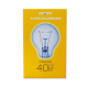 Лампа накаливания Старт E14 40W 230V шар ДШ прозрачная