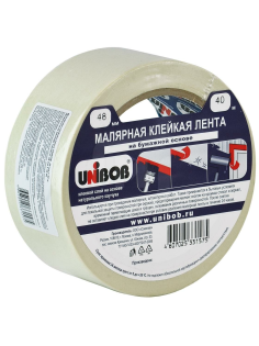 Клейкая лента Unibob малярная, 48мм x 40м