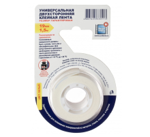 Клейкая лента Unibob двусторонняя для внутренних работ, 19мм x 1.5м