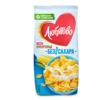 Хлопья кукурузные Любятово без сахара, 270г