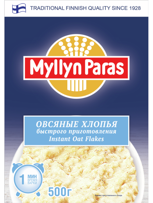 Хлопья овсяные Myllyn Paras 1928, 500г