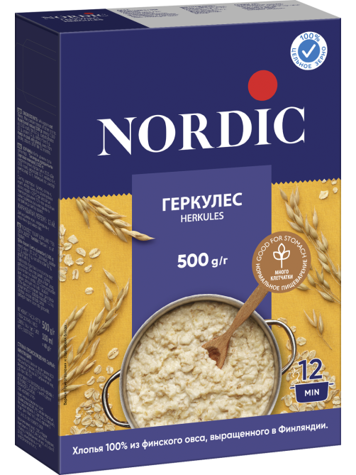 Хлопья Nordic Геркулес, 500г