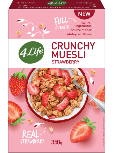 Мюсли 4Life хрустящие с клубникой, 350г