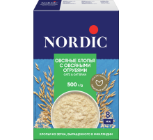 Хлопья овсяные Nordic с овсяными отрубями, 500г