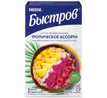 Хлопья овсяные Быстров тропическое ассорти, 175г