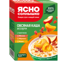 Каша овсяная Ясно солнышко абрикос-яблоко-изюм 45г x 6шт, 270г