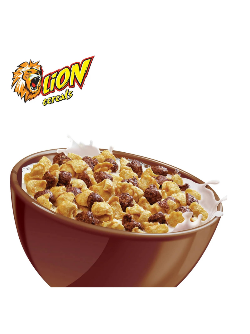 Готовый завтрак Nestle Lion Хлопья карамель и шоколад, 400г