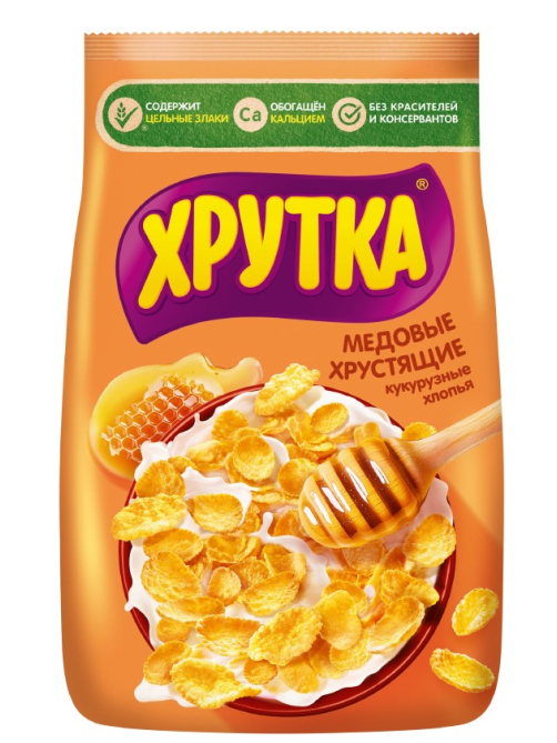 Хлопья Хрутка медовые хрустящие, 270г
