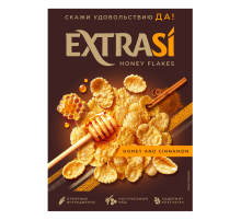 Хлопья кукурузные Extrasi с медом и корицей, 250г