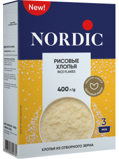 Хлопья рисовые Nordic 400г