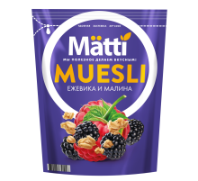 Мюсли Matti Малина и ежевика, 250г