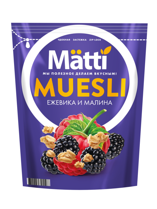 Мюсли Matti Малина и ежевика, 250г