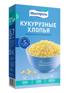 Хлопья кукурузные Мистраль фермерские, 400г