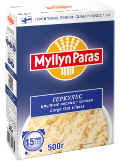 Хлопья овсяные Myllyn Paras Геркулес крупные, 500г