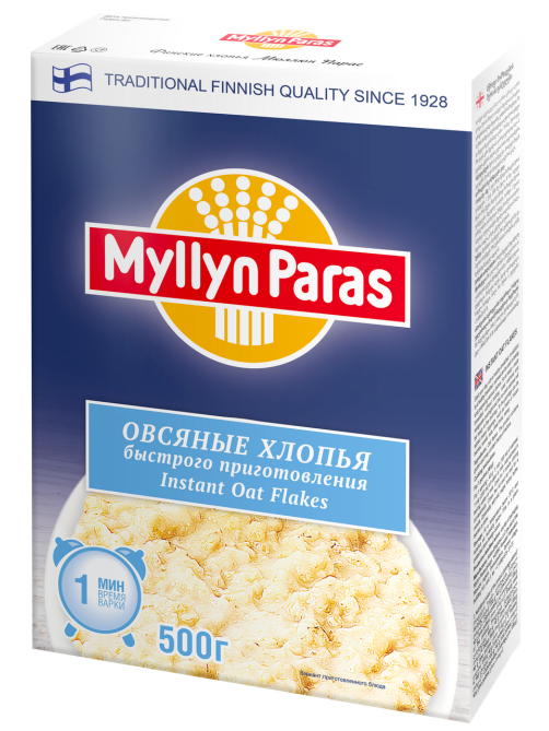 Хлопья овсяные Myllyn Paras 1928, 500г