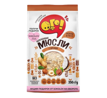Мюсли Ого! запеченные с орехом, 350г