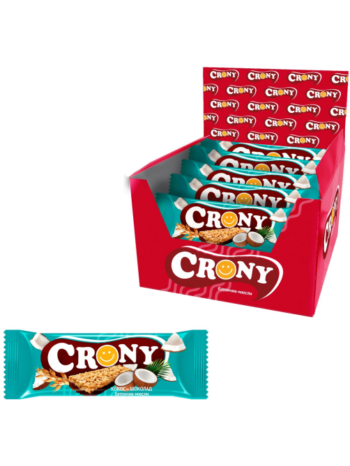 Батончик-мюсли Crony Кокос-шоколад, 50г х 12 шт