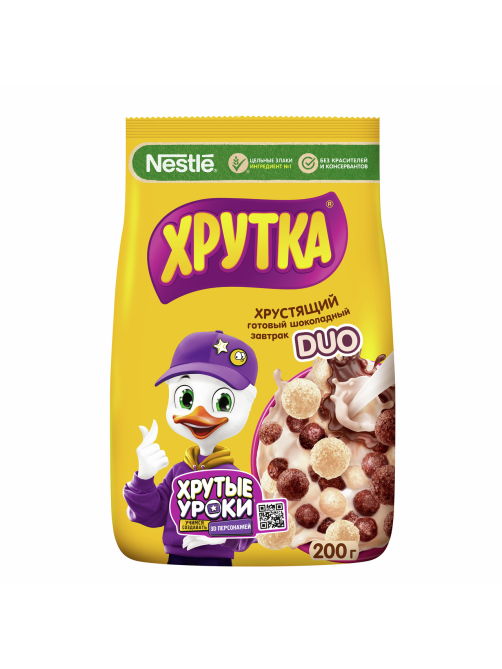 Готовый завтрак Хрутка Duo шарики, 200г