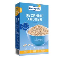 Хлопья овсяные Мистраль нежные, 400г