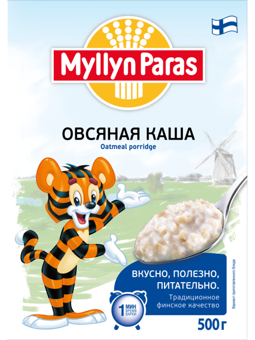 Каша Myllyn Paras Тигренок овсяная, 500г
