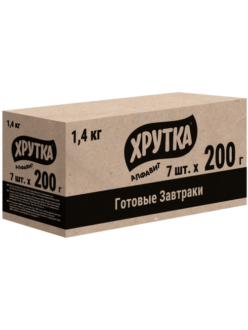 Готовый завтрак Хрутка Алфавит, 200г