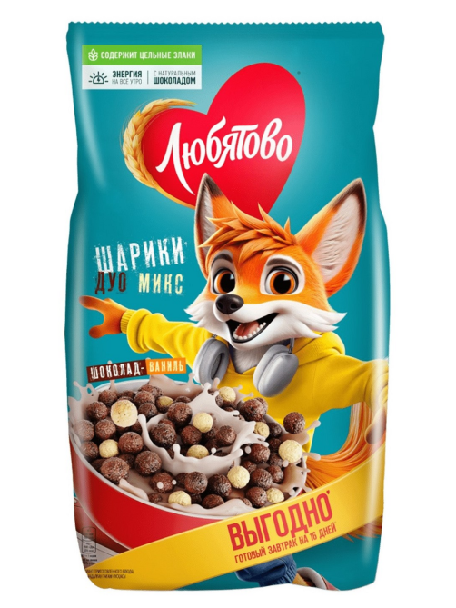 Шарики Любятово Дуо микс, 500г