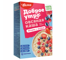 Каша овсяная Увелка ассорти с ягодами (40г x 6шт), 240г