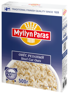 Овес Myllyn Paras Steel cut oats резаный, 500г