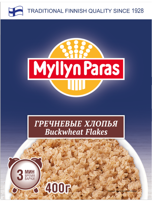 Хлопья гречневые Myllyn Paras 400г