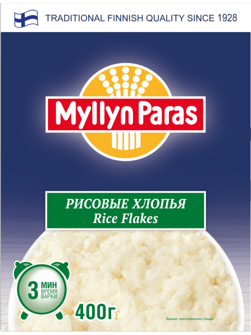 Хлопья рисовые Myllyn Paras 1928, 400г