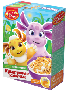 Готовый завтрак Crunch Time Лунтик Медовые колечки, 170г